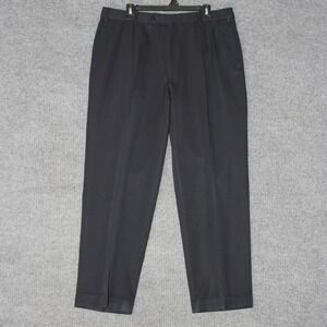 Brooks Brothers 1818 Dress Pants Men 36x30 Blue Pleated 100% Wool Made in Canada